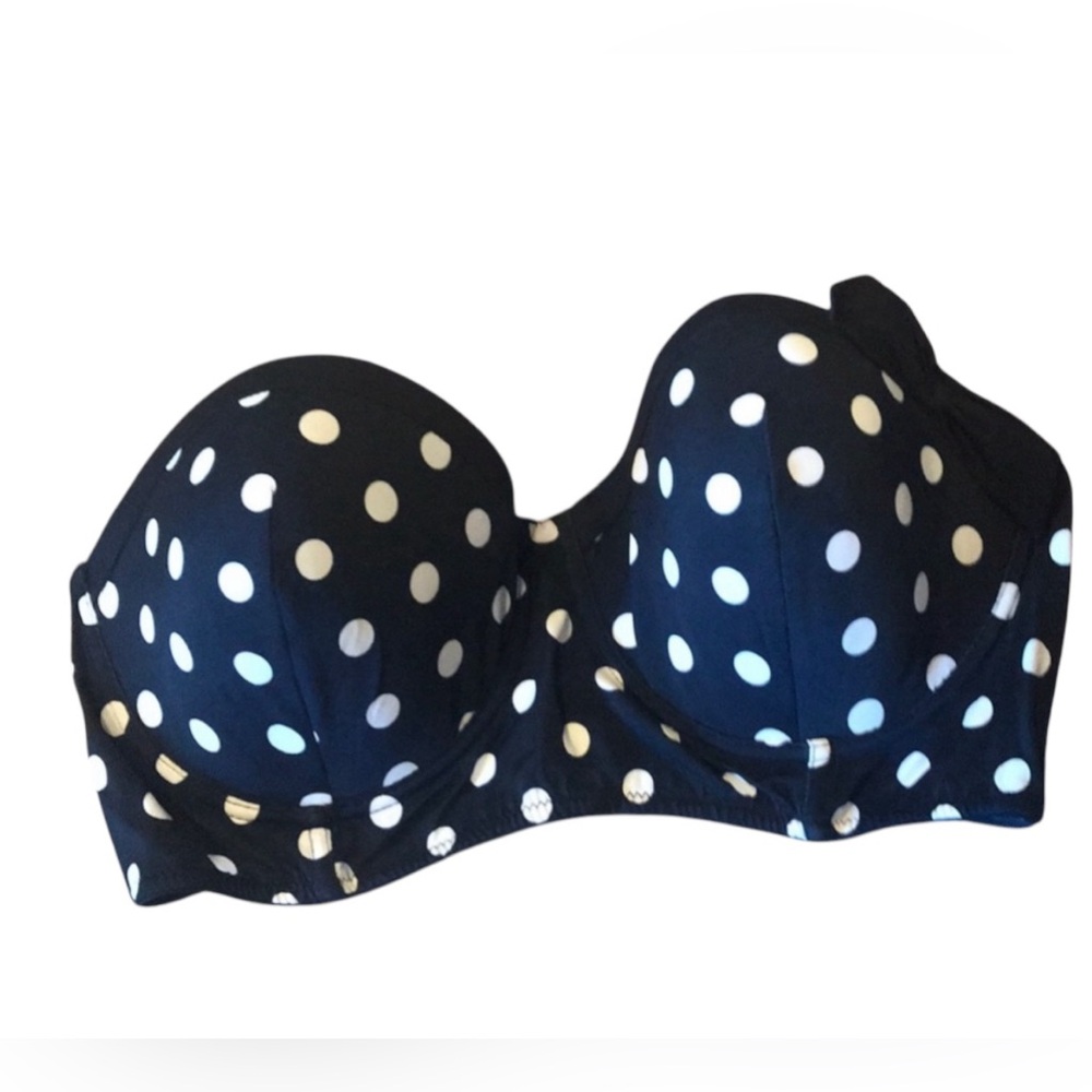 D1 - Size 18 D Polka dot strapless swimsuit top